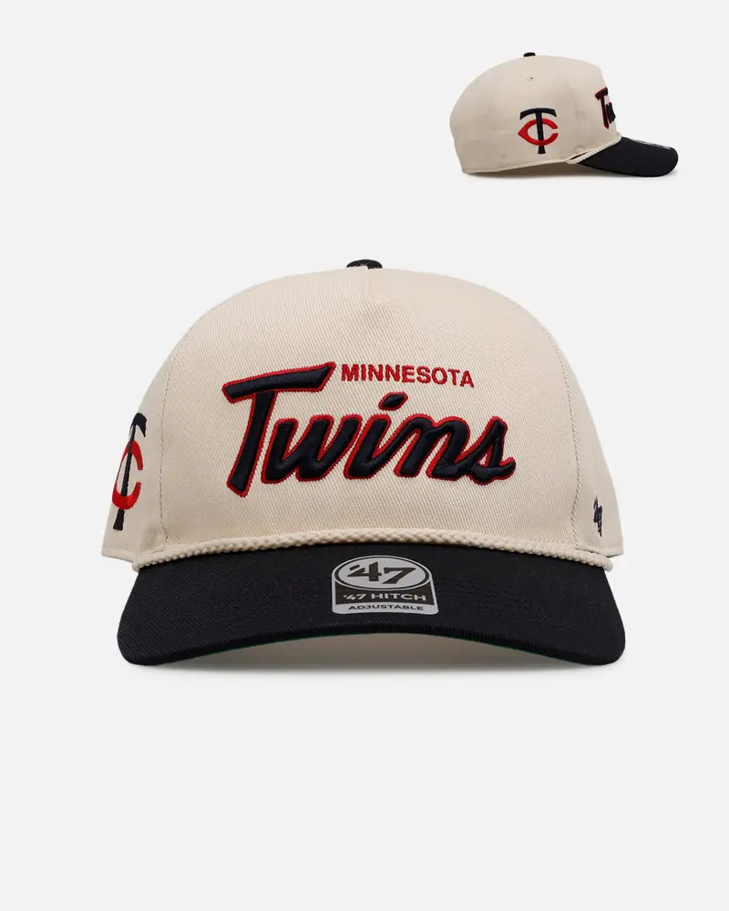 47 Brand Minnesota Twins 'Mlb Opening Day' Script Hitch Snapback Natural 1
