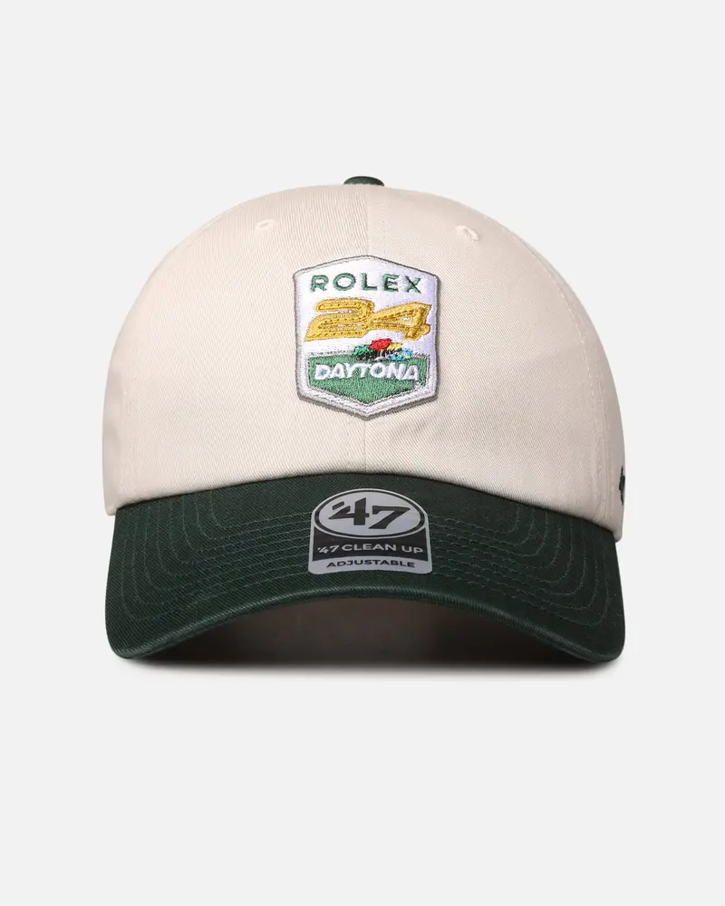 47 Brand Nascar 47 Clean Up Strapback Bone/Dark Green 1
