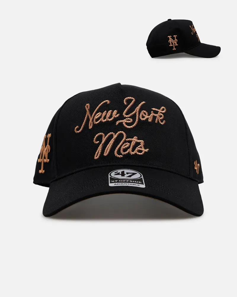 47 Brand New York Mets 'Round Em Up' '47 Offside Snapback Black 1