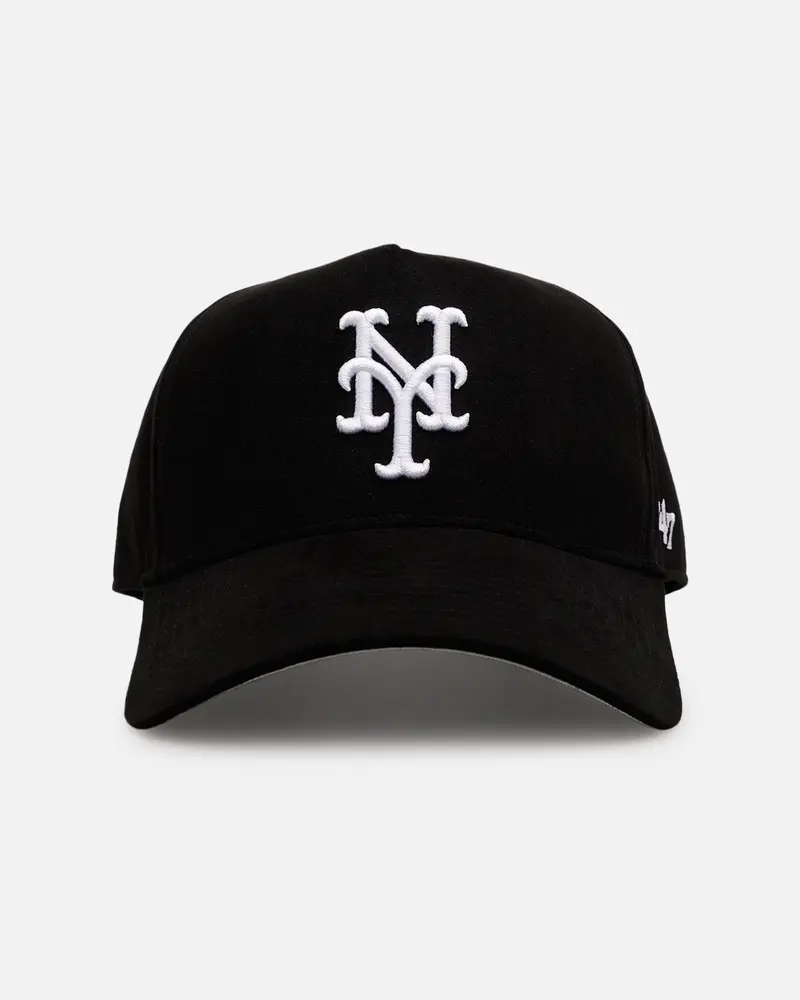 47 Brand New York Mets 'Ultrasuede' 47 Mvp Strapback Black/White 1