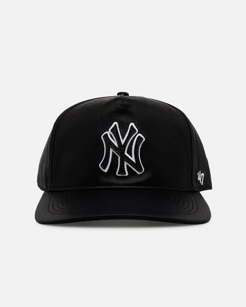 47 Brand New York Yankees 'Leather' Hitch Strapback Black 1