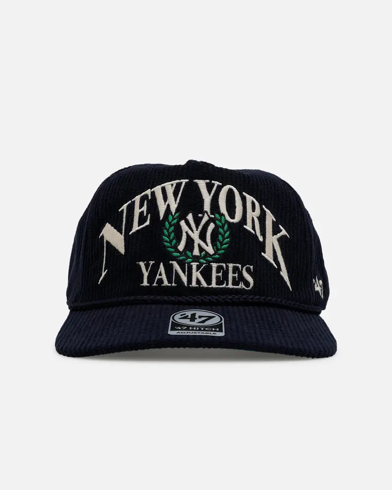 47 Brand New York Yankees 'Pitchout' 47 Hitch Corduroy Snapback Navy 1