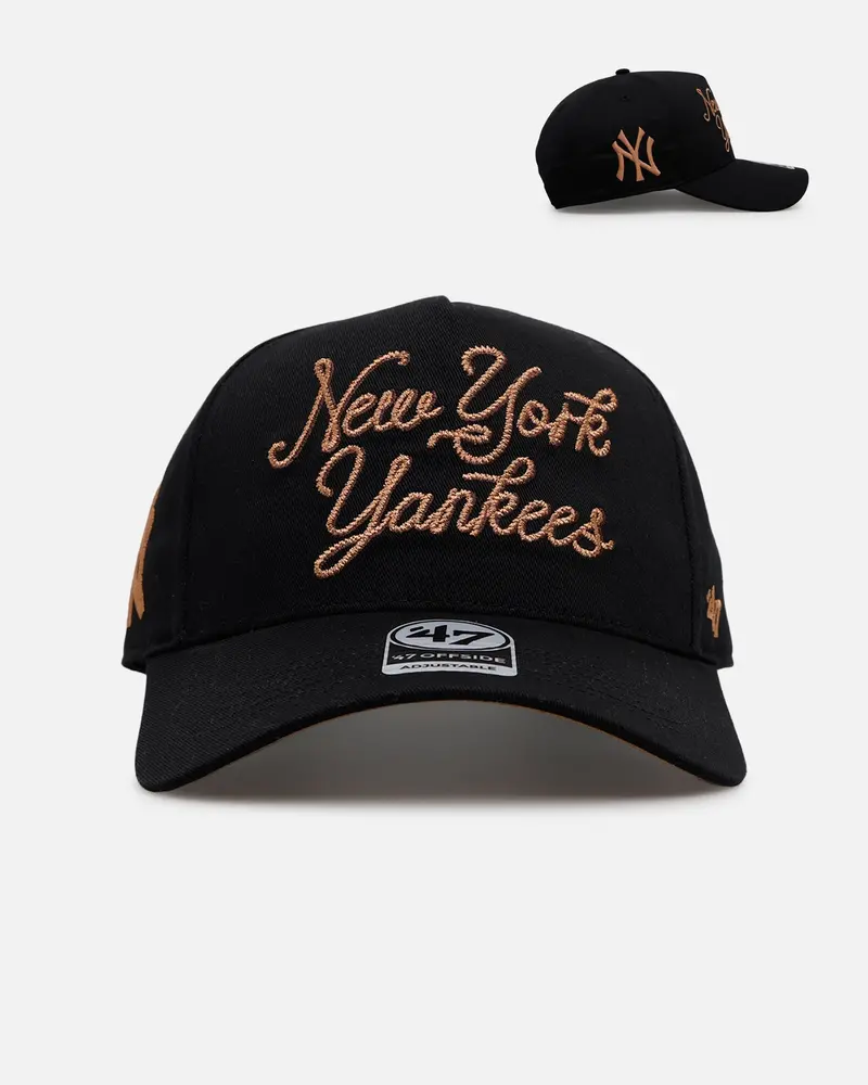 47 Brand New York Yankees 'Round Em Up' '47 Offside Snapback Black 1