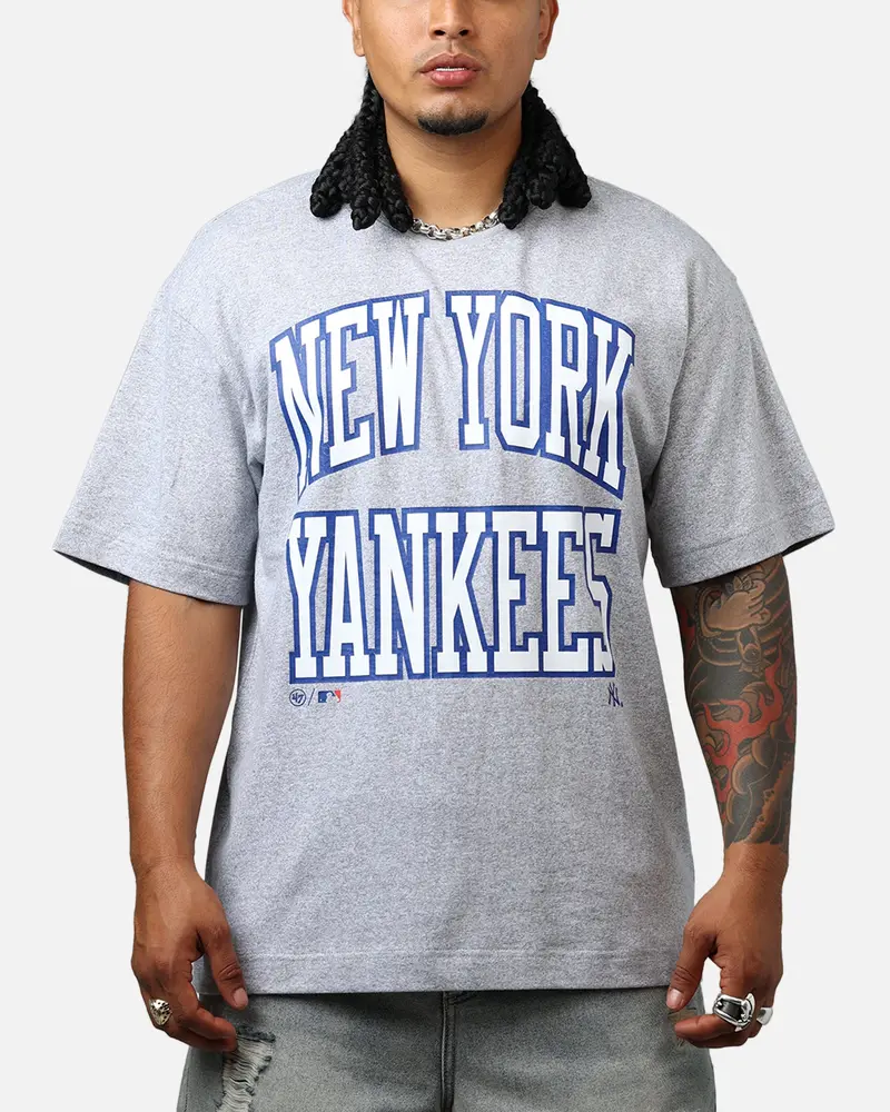 47 Brand New York Yankees Stack T-Shirt Grey 1