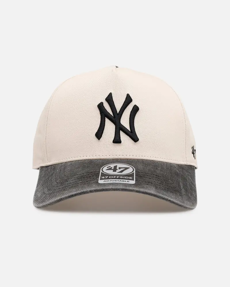 47 Brand New York Yankees 'Washed Black Visor' 47 Offside Snapback Natural 1