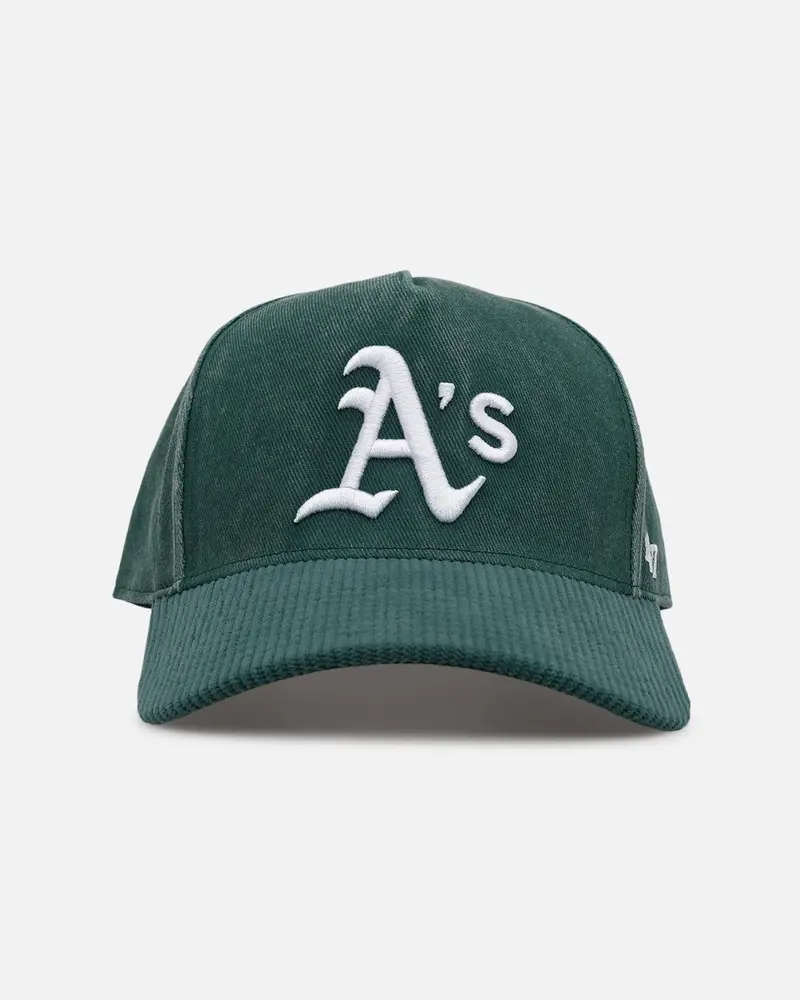 47 Brand Oakland Athletics 'Apollo Cord Dark Green' 47 Offside Snapback Dark Green 1