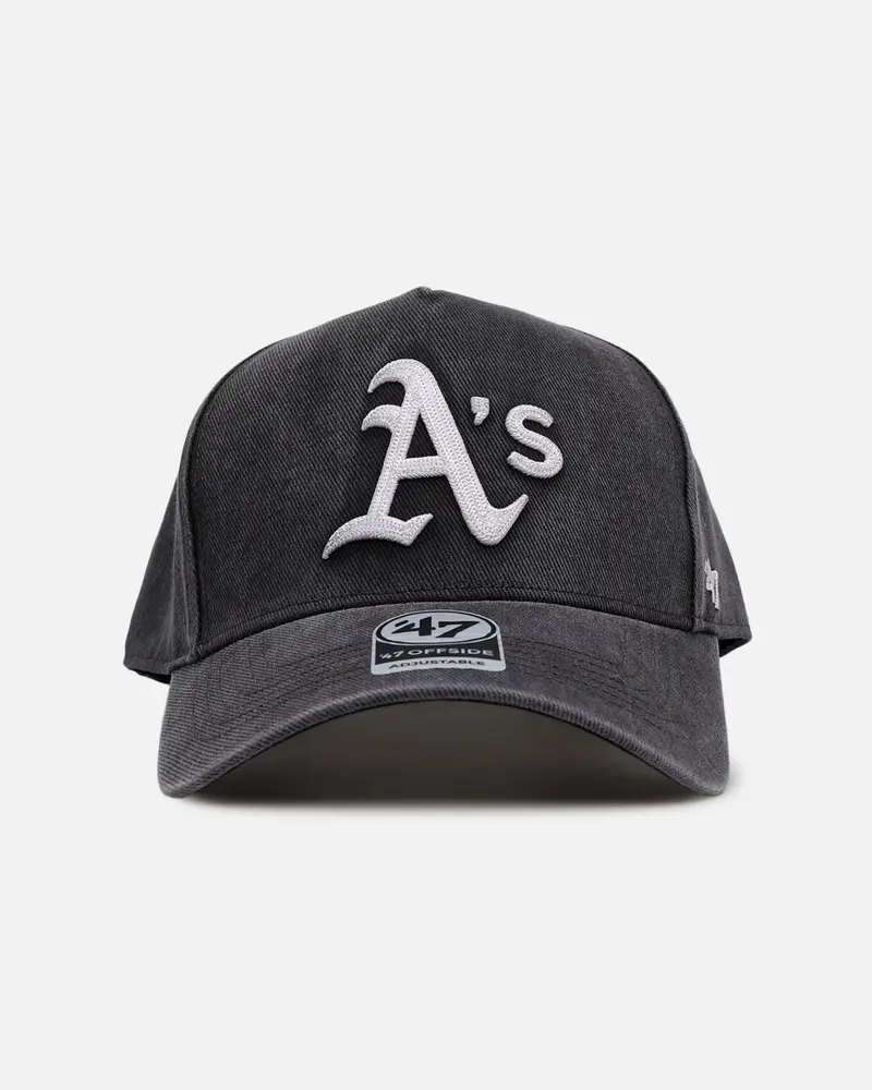 47 Brand Oakland Athletics 'Washed Black' Offside Dt Snapback Washed Black 1