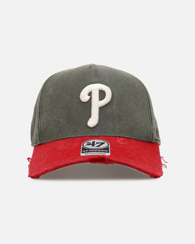 47 Brand Philadelphia Phillies 'Utilitarian' 47 Offside Strapback Moss 1