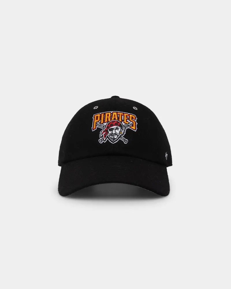 47 Brand Pittsburgh Pirates Wooly '47 Clean Up Strapback Black 1