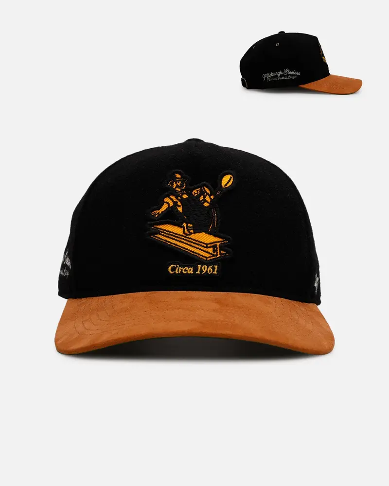 47 Brand Pittsburgh Steelers 'Golden Age' 47 Hitch Strapback Black 1