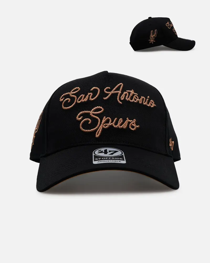 47 Brand San Antonio Spurs 'Round Em Up' '47 Offside Snapback Black 1