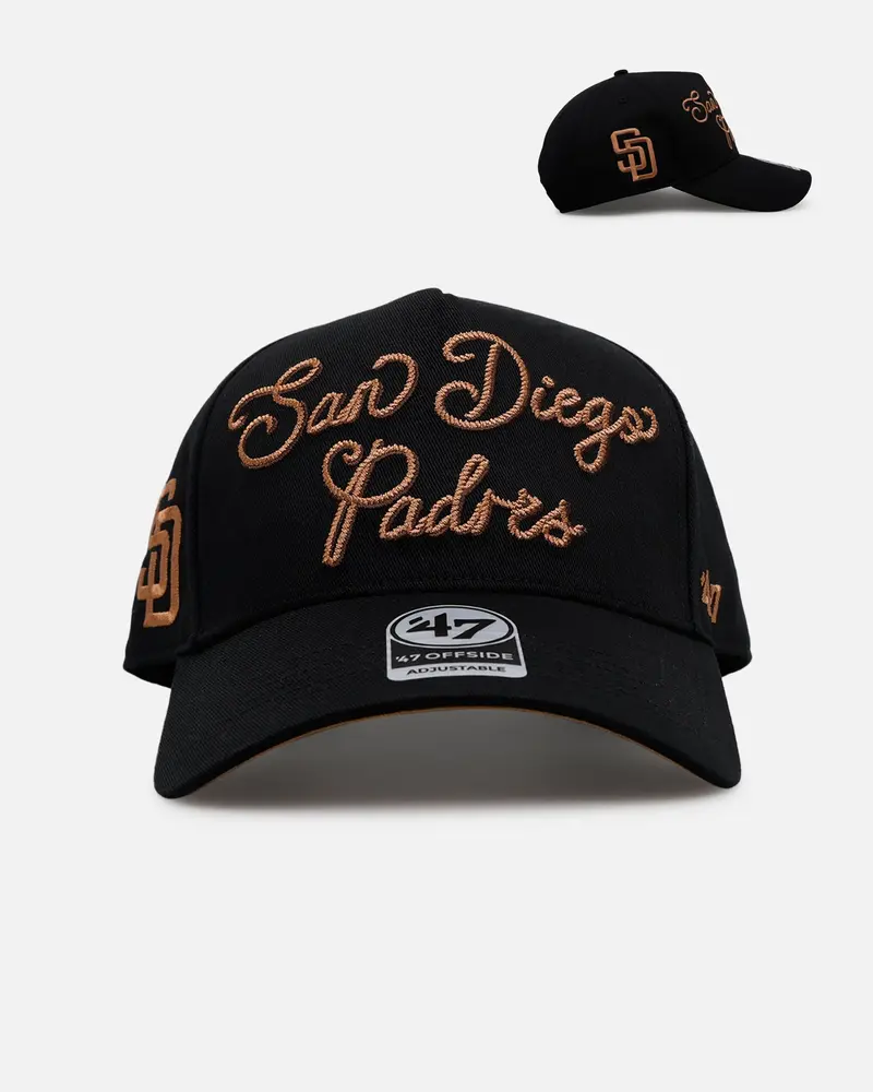 47 Brand San Diego Padres 'Round Em Up' '47 Offside Snapback Black 1