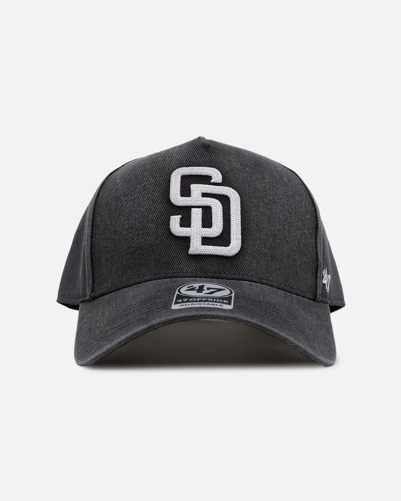 47 Brand San Diego Padres 'Washed Black' Offside Dt Snapback Washed Black 1
