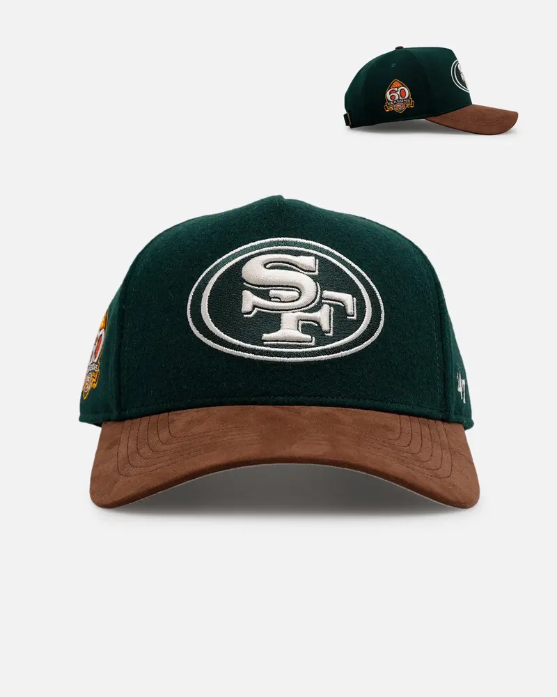 47 Brand San Francisco 49Ers 'Fall Leaves' Clean Up Strapback Green/Brown 1