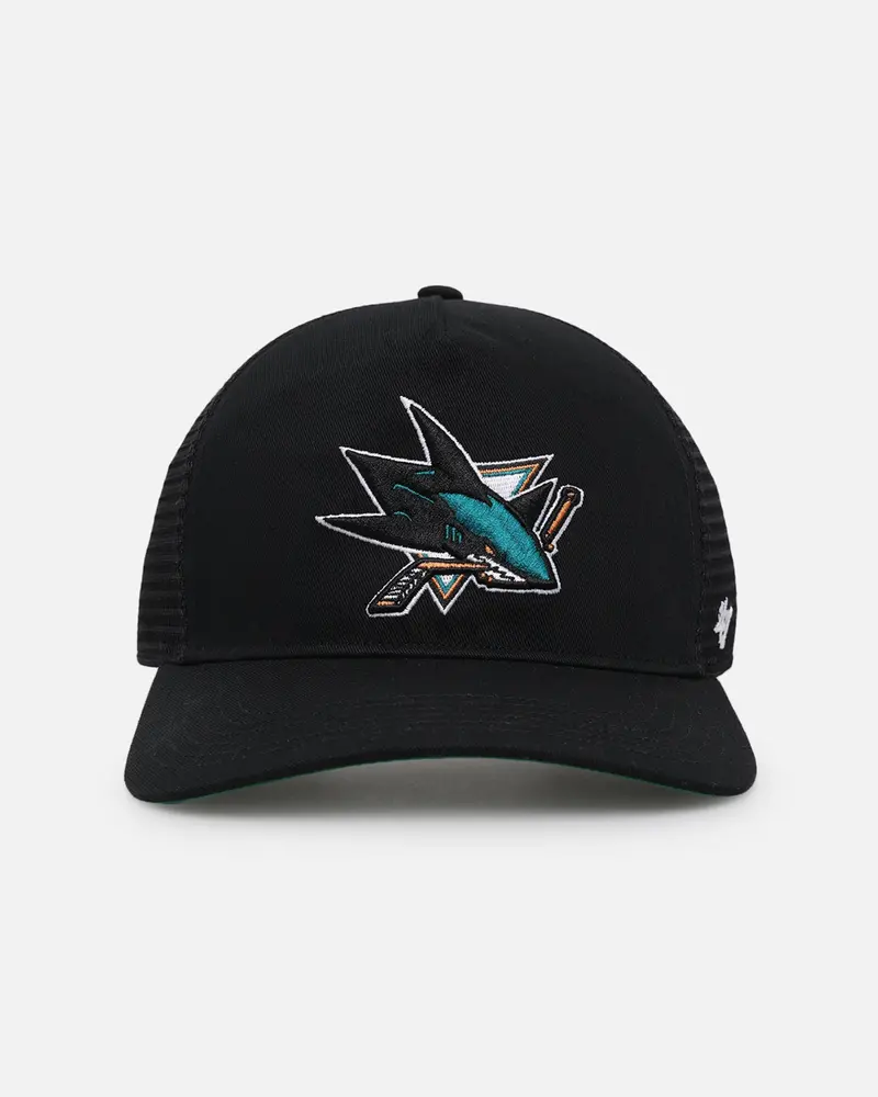47 Brand San Jose Sharks Mesh '47 Hitch Trucker Snapback Black/Team 1