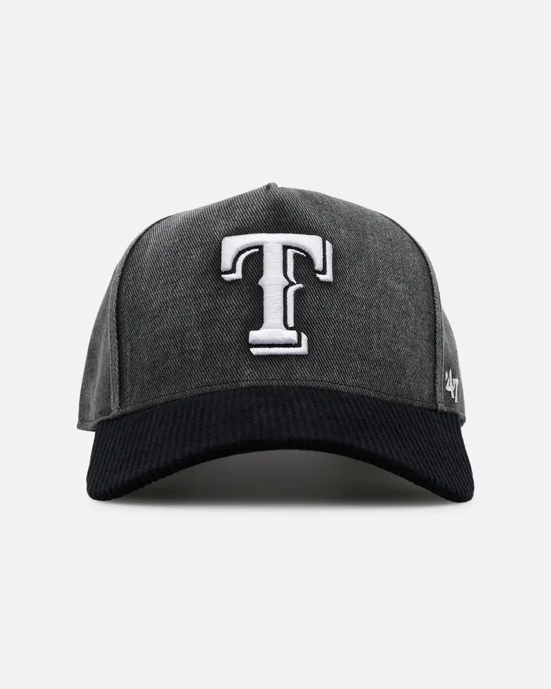 47 Brand Texas Rangers 'Apollo Corduroy' Offside Dt Snapback Black 1