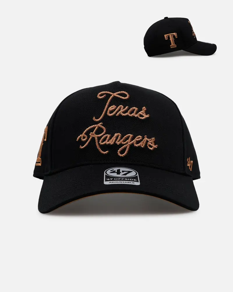 47 Brand Texas Rangers 'Round Em Up' '47 Offside Snapback Black 1