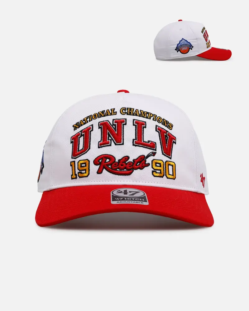47 Brand Unlv 1990 'March Madness' Hitch Snapback White/Red 1