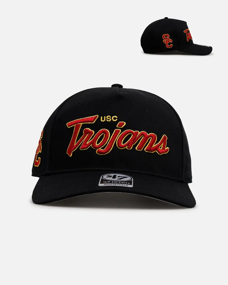 47 Brand Usc Trojans 'Black Dome Script' 47 Hitch Snapback Black 1