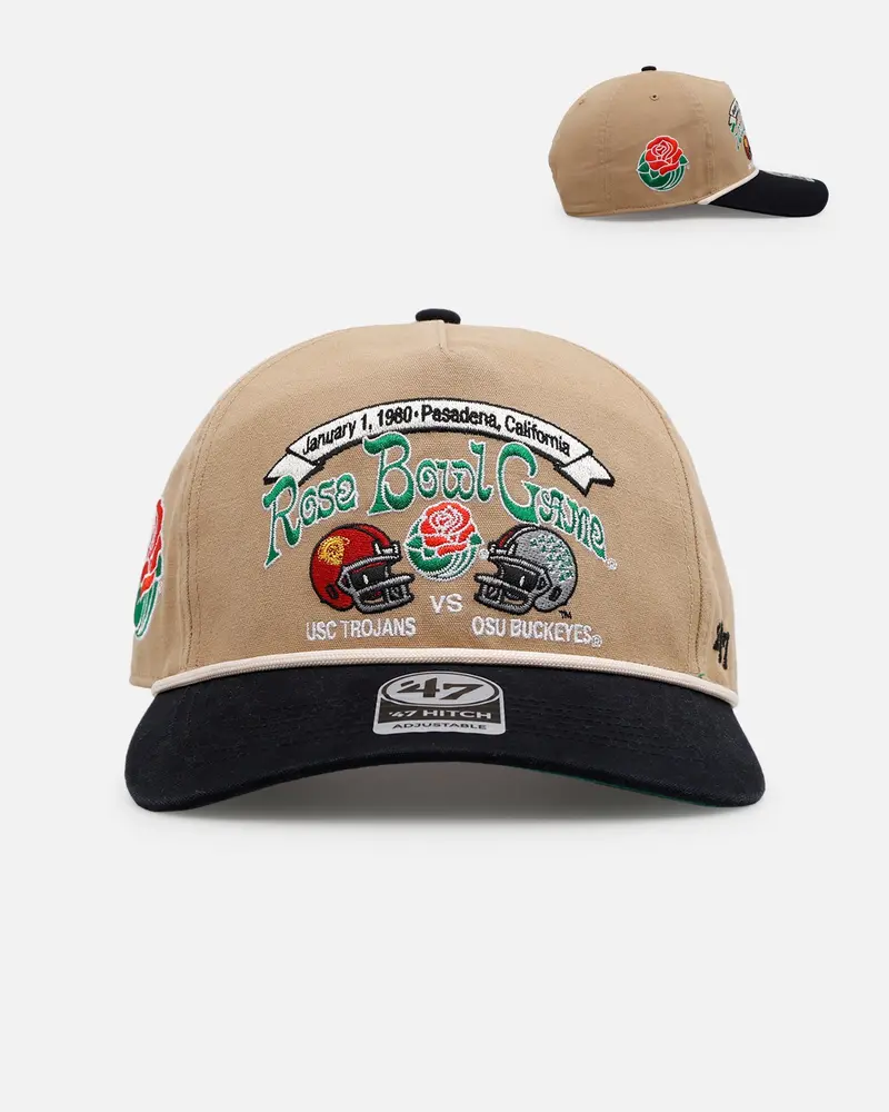 47 Brand Usc Trojans Vs. Osc Buckeyes 'Vintage Bowl Game 2.0' 1980 Rose Bowl Hitch Snapback Khaki 1