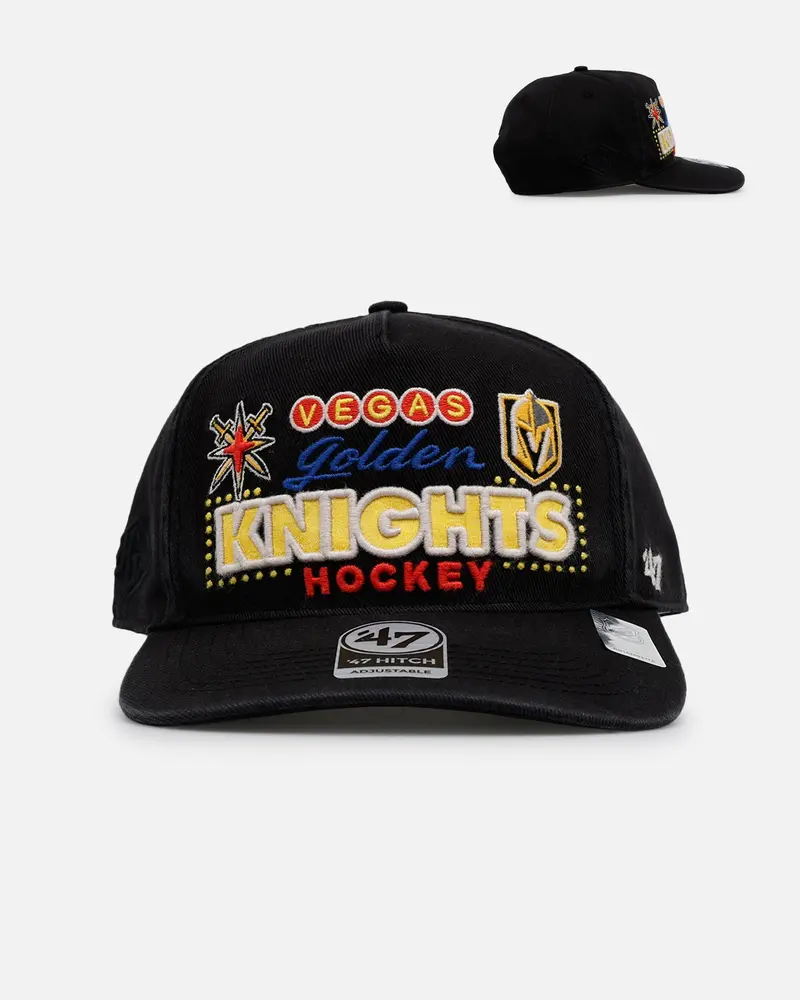 47 Brand Vegas Golden Knights 'Nhl Trophy Case' Premium Hitch Snapback Black 1