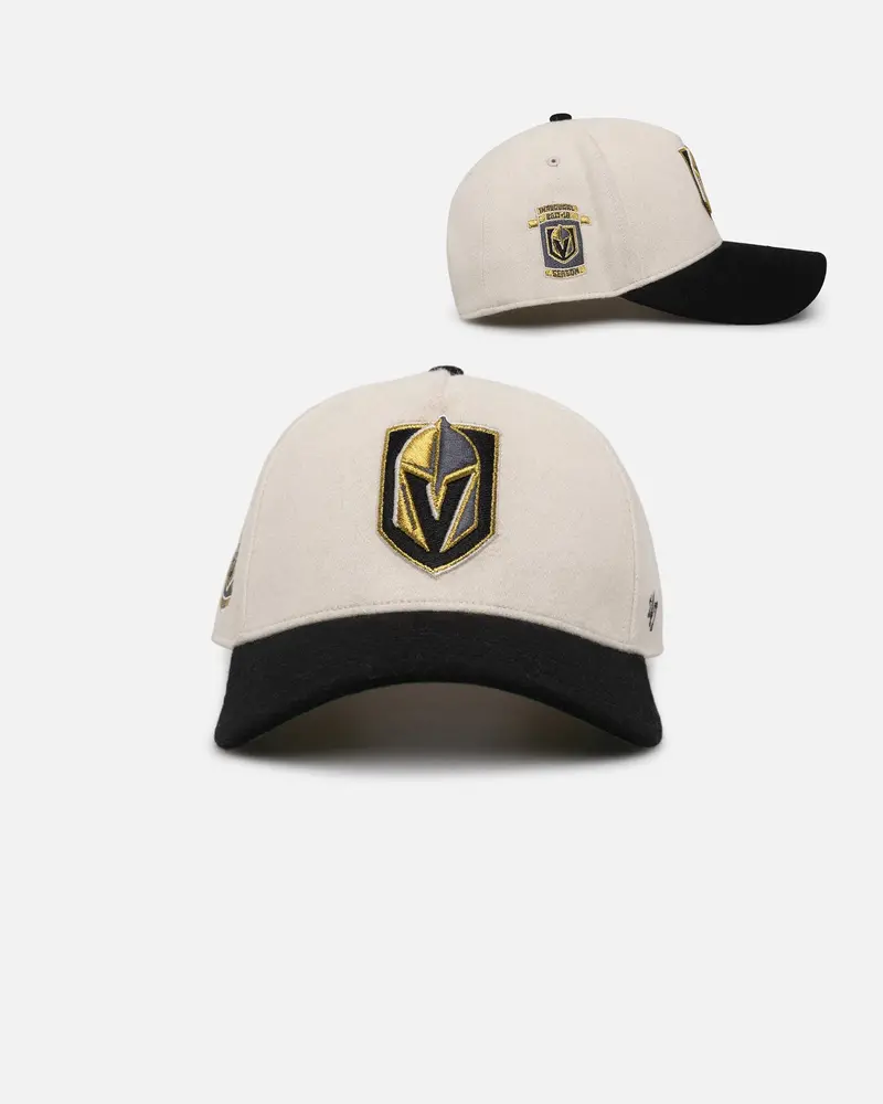 47 Brand Vegas Golden Knights Wooly Sure Shot Offside Dt Snapback Natural/Black 1