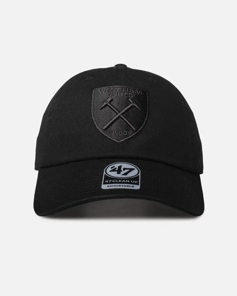 47 Brand West Ham 47 Clean Up Strapback Black/Black 1