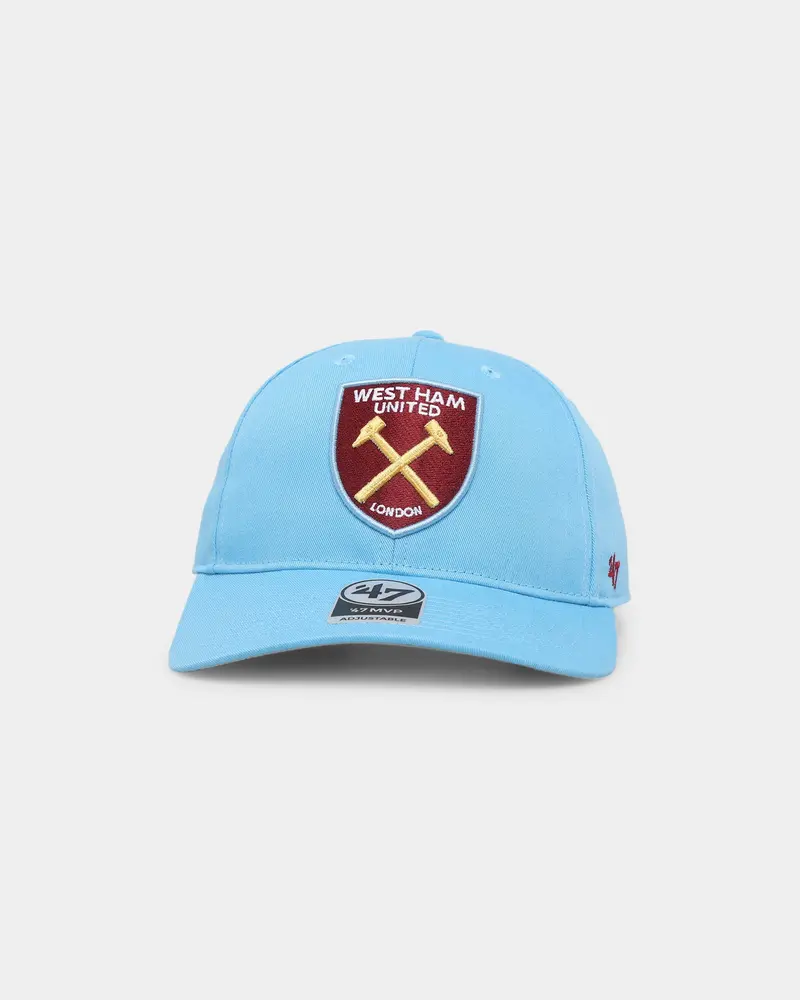 47 Brand West Ham United Fc Raised Basic 47 Mvp Snapback Columbia Blue 1
