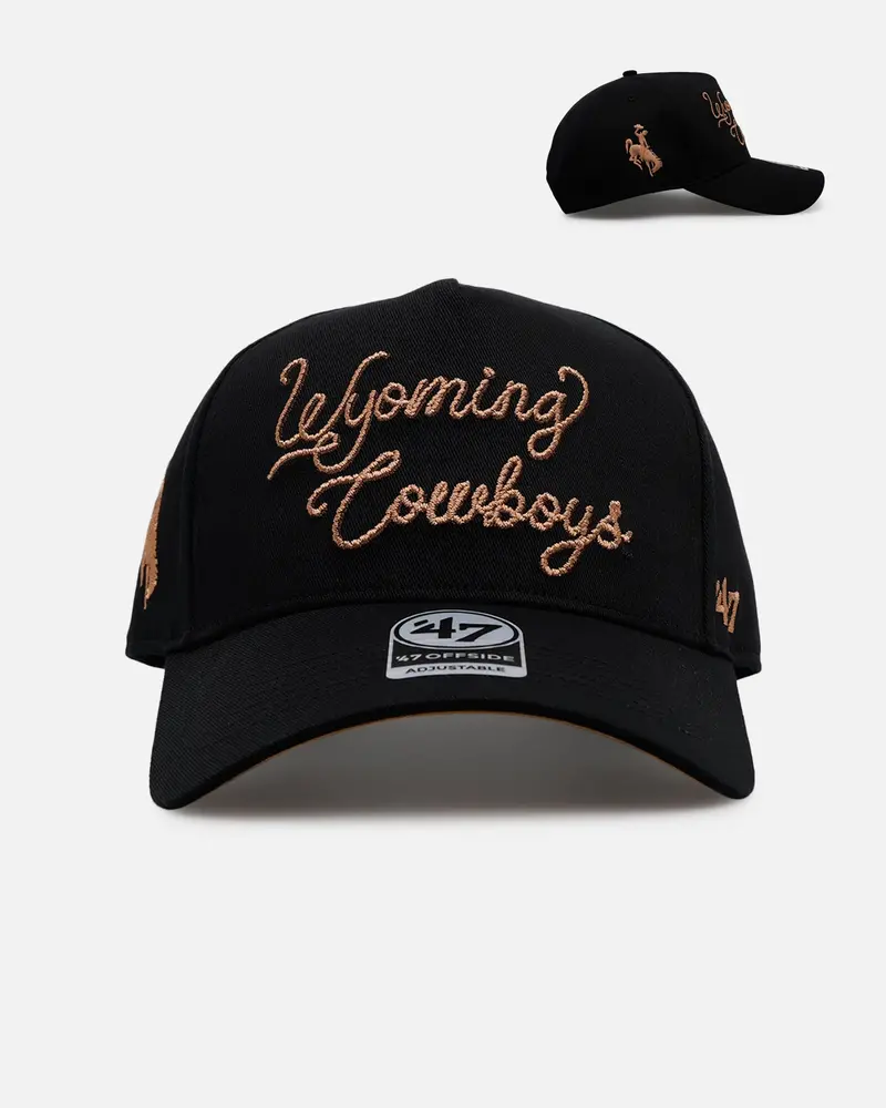 47 Brand Wyoming Cowboys 'Round Em Up' '47 Offside Snapback Black 1