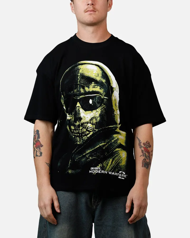 73 Studio X Call Of Duty Modern Warfare Ii Ghost T-Shirt Black 1