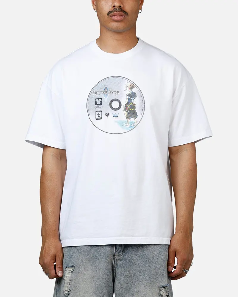 73Studio Disney Kingdom Hearts Disc Heavyweight T-Shirt White 1