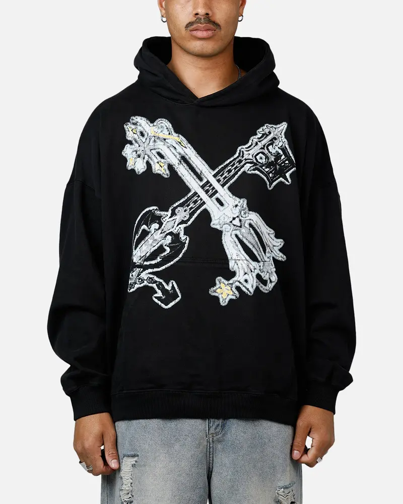 73Studio Disney Kingdom Hearts Roxas Premium Hoodie Black 1