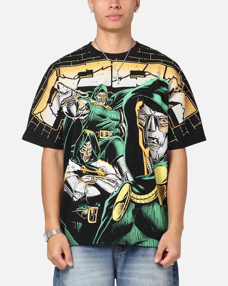 73Studio Marvel Doctor Doom All Over Print T-Shirt Black 1