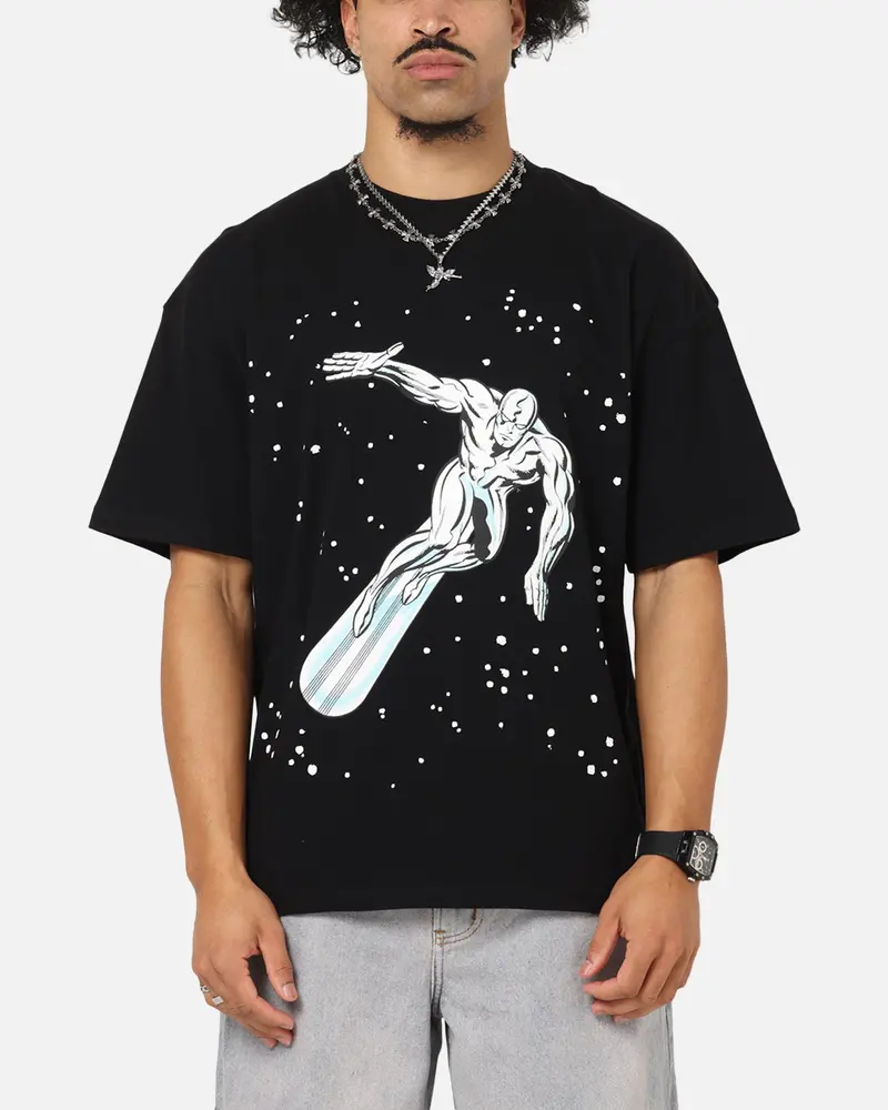 73Studio Marvel Fantastic Four Silver Surfer Saga T-Shirt Black 1