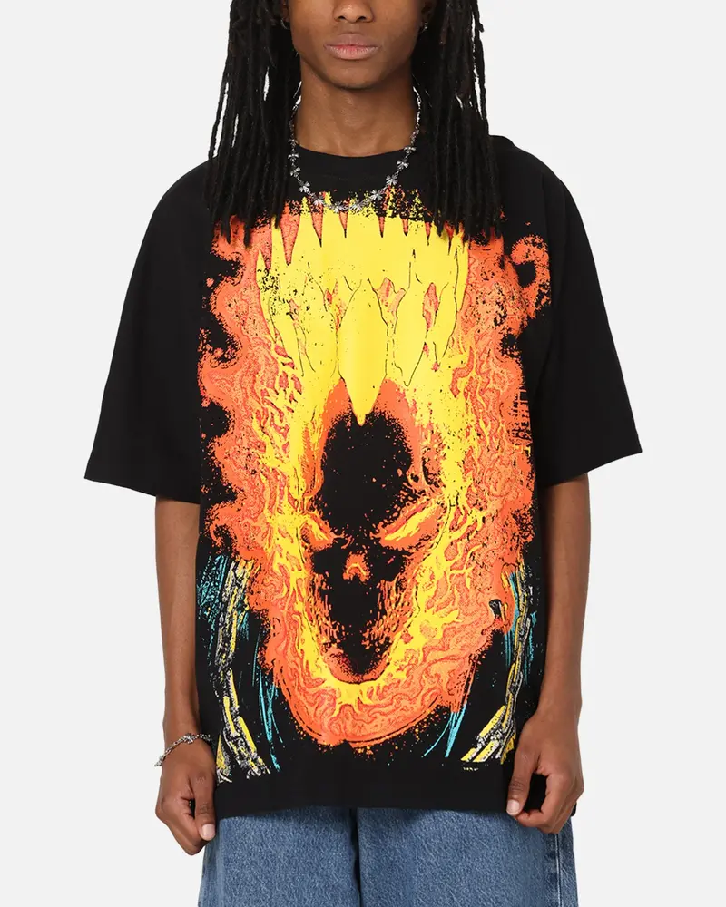 73Studio Marvel Ghost Rider All Over Print T-Shirt Black 1