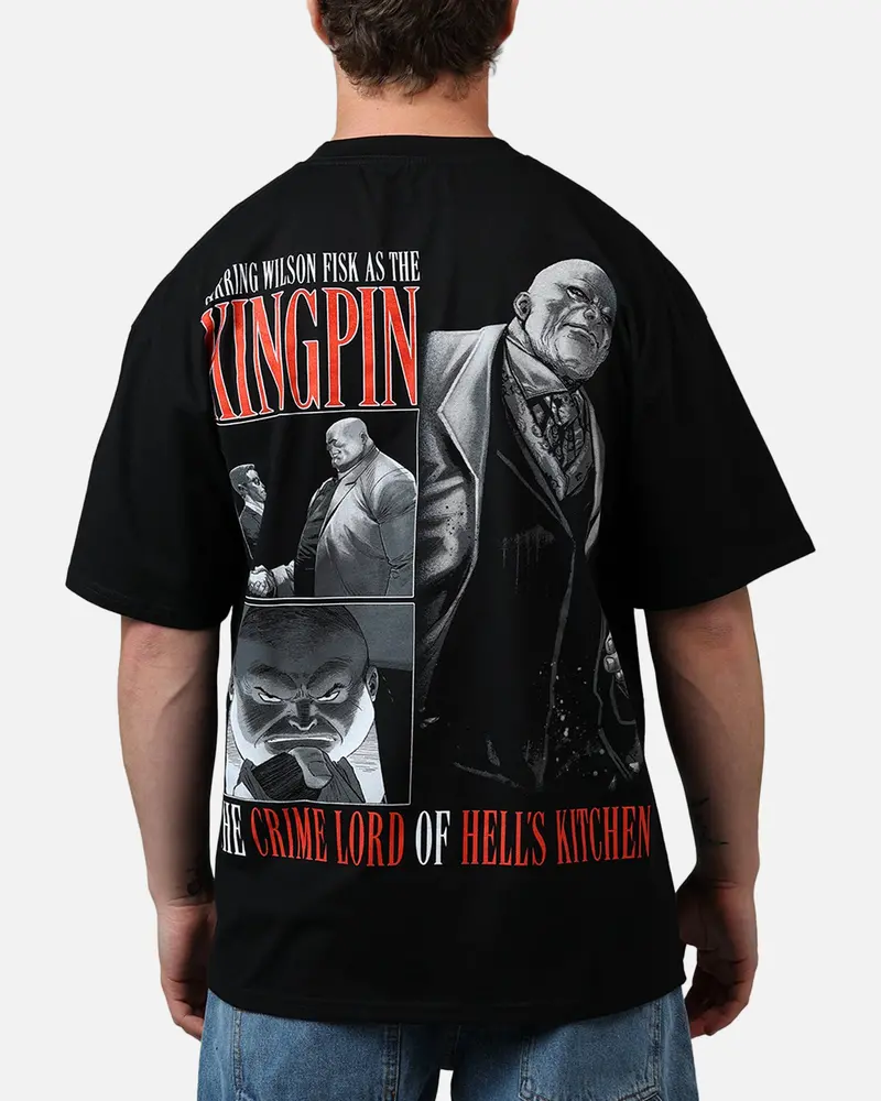 73Studio Marvel King Pin Vintage T-Shirt Black 1