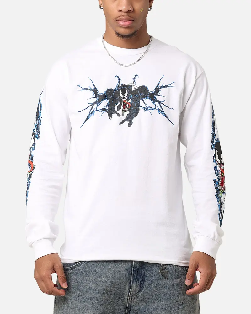 73Studio Marvel Spider-Man Y2k Venom Long Sleeve T-Shirt White 1