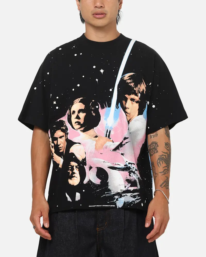 73Studio Star Wars '77 A New Hope All Print T-Shirt Black 1