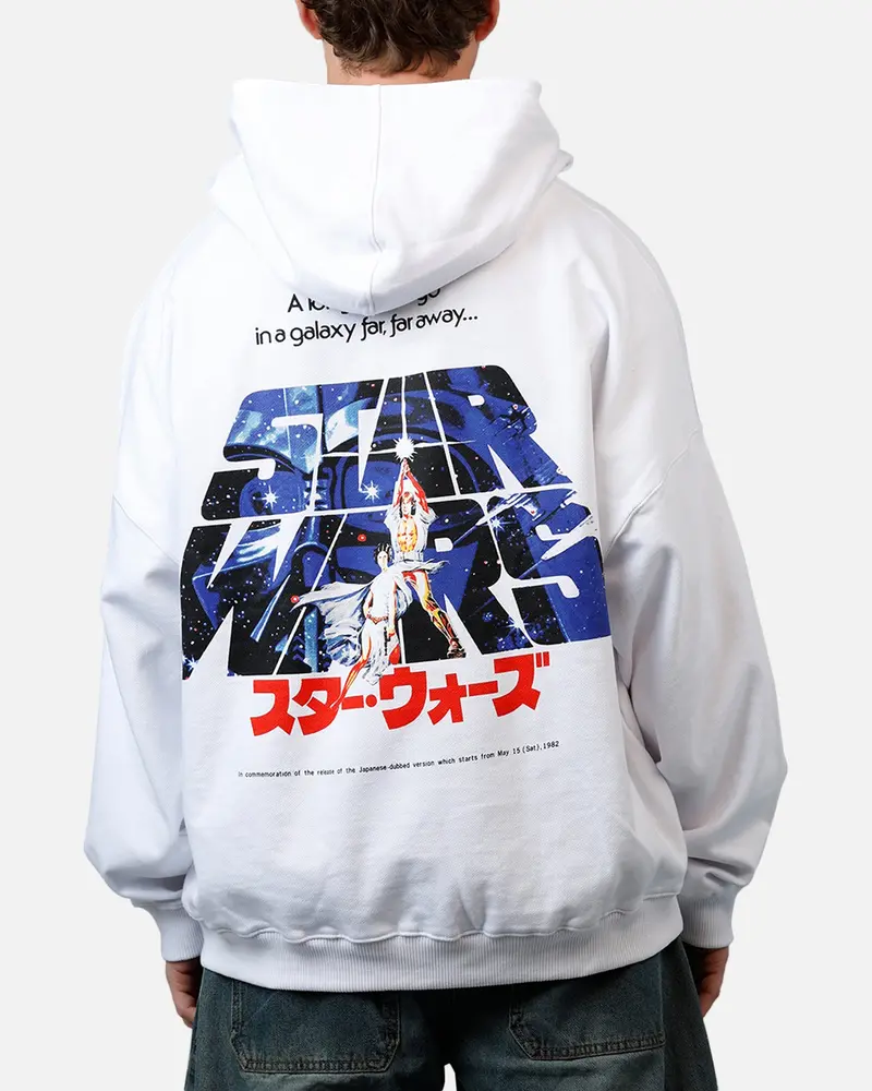 73Studio Star Wars '77 New Hope Hoodie White 1