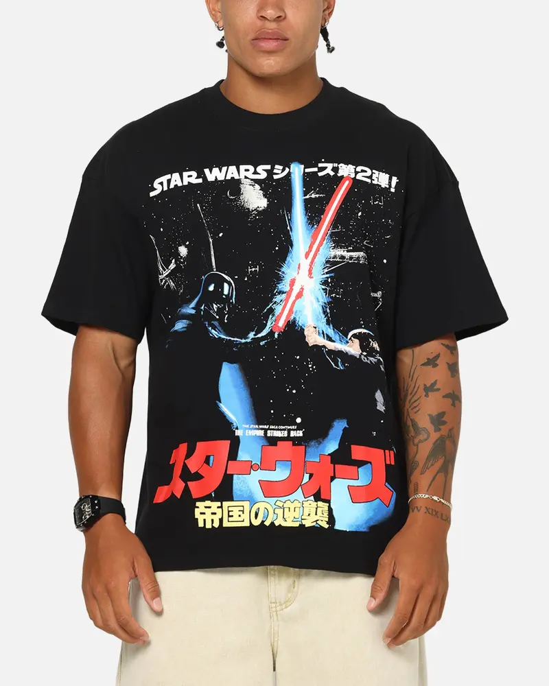 73Studio Star Wars '90 Empire Strikes Vintage T-Shirt Black 1