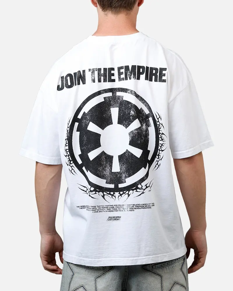 73Studio Star Wars Join The Empire Vintage T-Shirt White 1