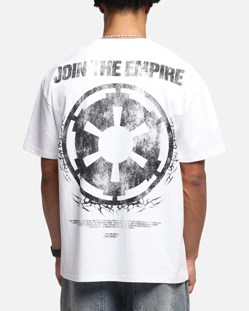 73Studio Star Wars Join The Empire Vintage T-Shirt White 1