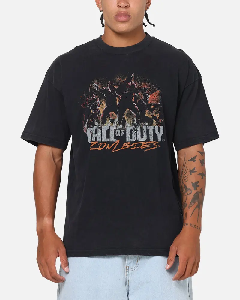 73Studio X Call Of Duty Zombies Classics T-Shirt Black Wash 2