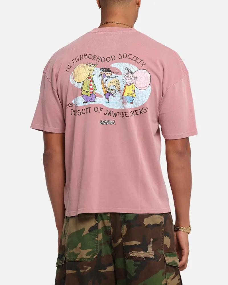 73Studio X Cartoon Network Ed Edd N Eddy Box Logo Vintage T-Shirt Coral 1