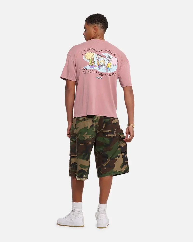 73Studio X Cartoon Network Ed Edd N Eddy Box Logo Vintage T-Shirt Coral 3