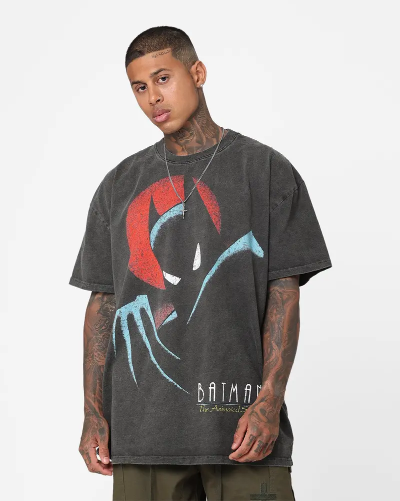 73Studio X Dc 1993 Batman Heavyweight Vintage T-Shirt Black Wash 1