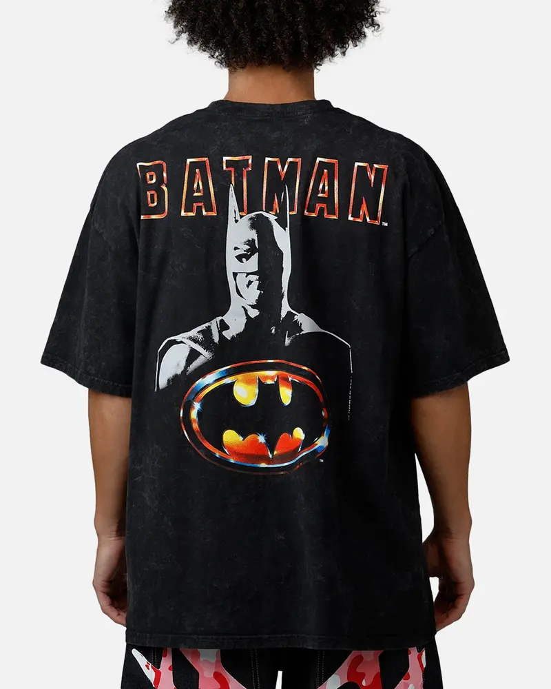 73Studio X Dc Batman 1989 T-Shirt Black Acidwash 1
