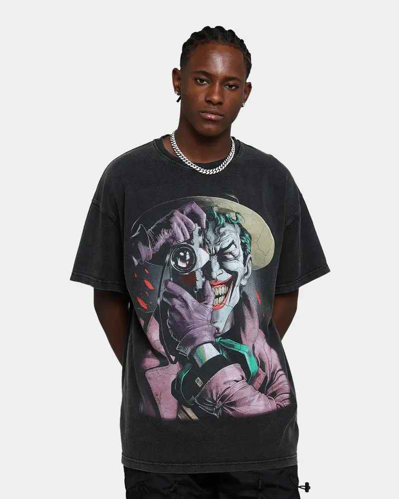 73Studio X Dc Batman The Killing Joke  Vintage T-Shirt Black Wash 1