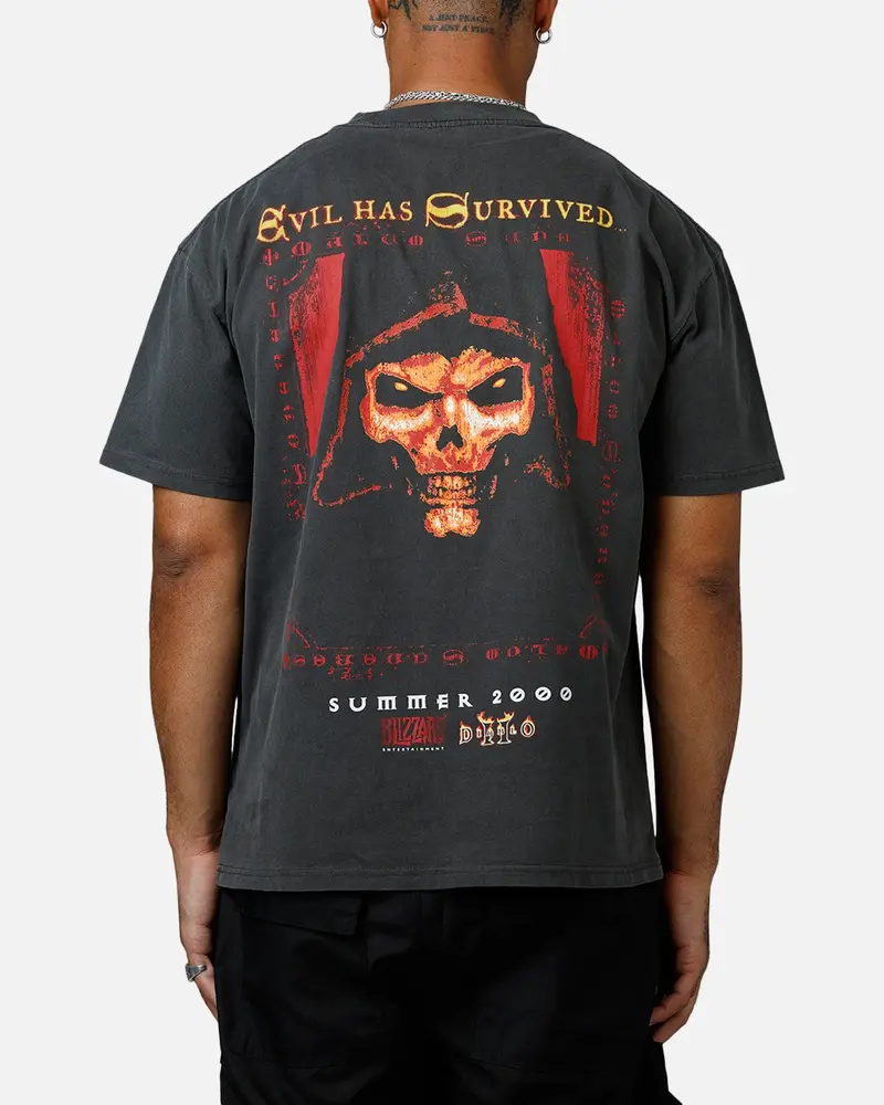 73Studio X Diablo Ii Halloween Summer 2000 T-Shirt Black Wash 1
