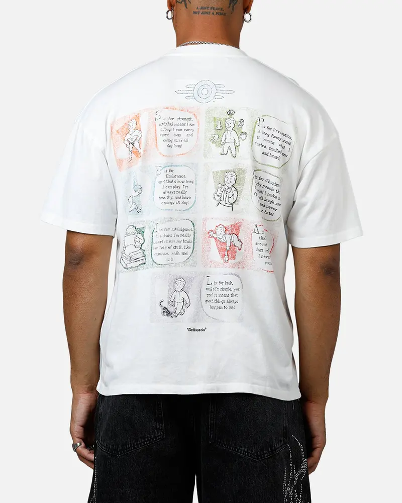 73Studio X Fallout '76 S.P.E.C.I.A.L Vintage T-Shirt White 1
